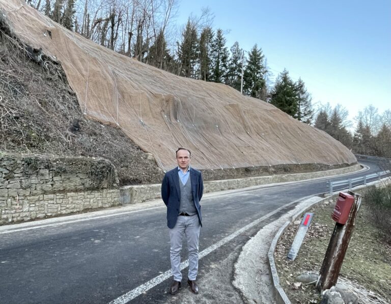 S,BENEDETTO VAL DI SAMBRO – Via Molino della Valle: terminati i lavori di messa in sicurezza della strada